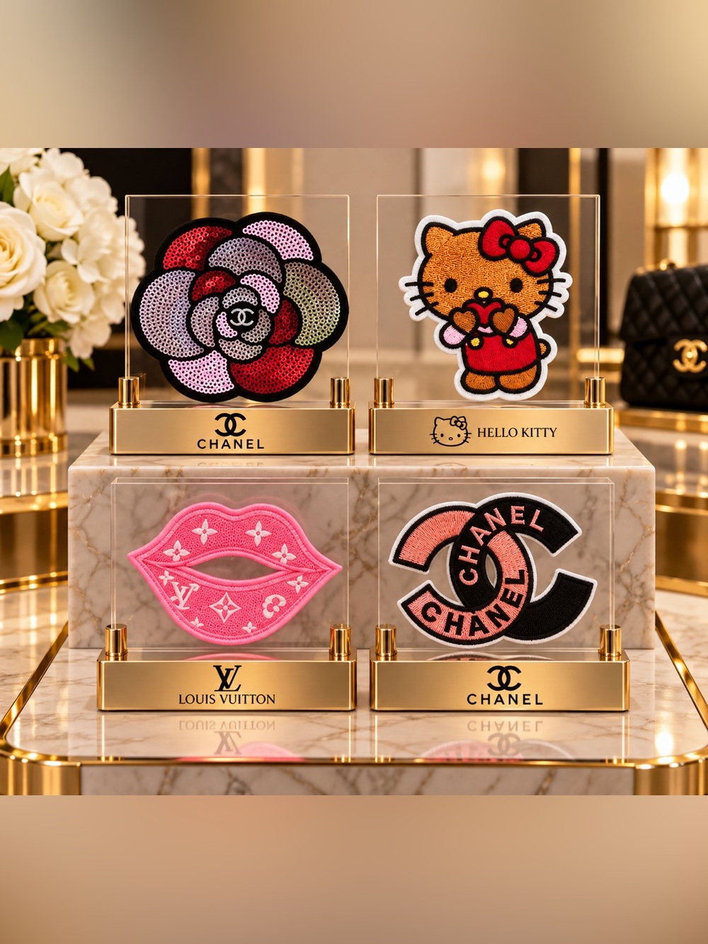 Pink & Colorful Patch Set